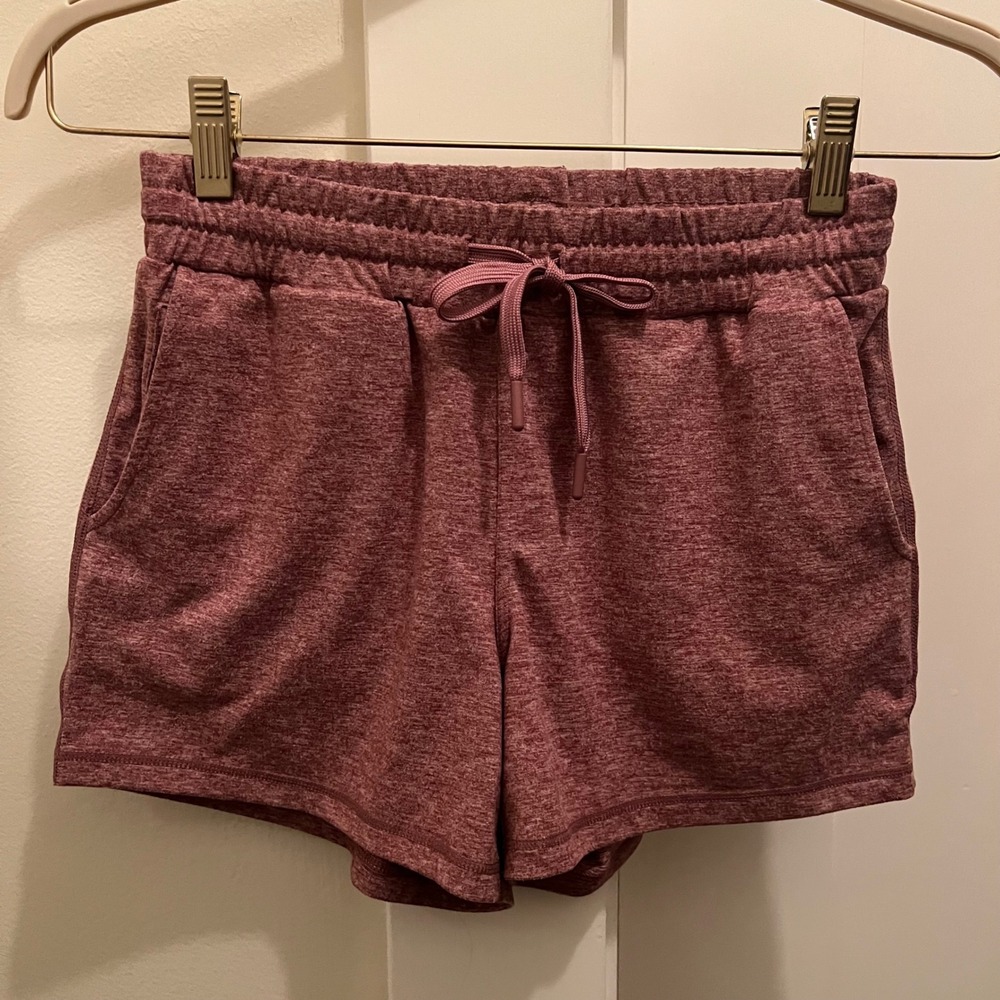 Quince Flowknit Red Shorts XS Athletic Pockets